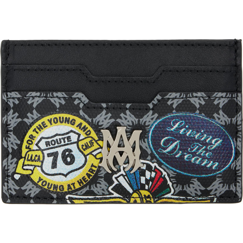 Amiri 男士 卡包 黑色 MA Station Patch 卡包