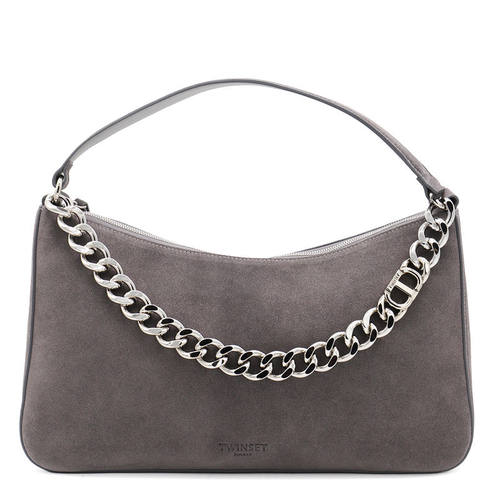 TWINSET 女士 FW25 手提包 MELANGE BAGS 灰色聚酯棉