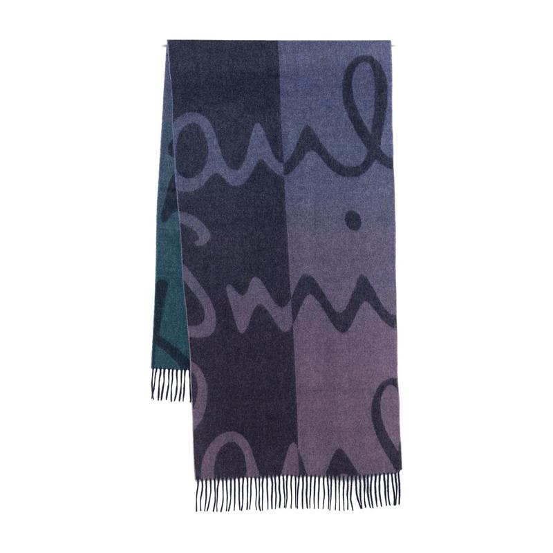 Paul Smith 女士 FW25 围巾 Scarfs 蓝色围巾
