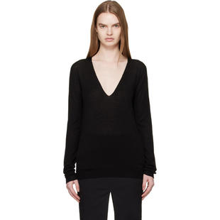 毛衣 黑色 Temple Rick Neck 女士 Pull Owens