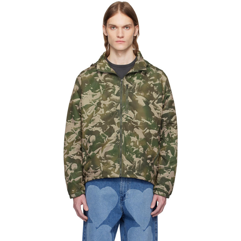 Carne Bollente 男士 夹克 绿色 Peaceful Passion Camo 夹克