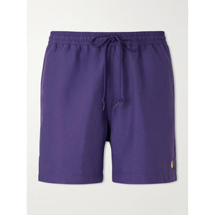 男士 卡哈特 SS26 泳裤 直筒中长Logo刺绣 Carhartt Chase WIP