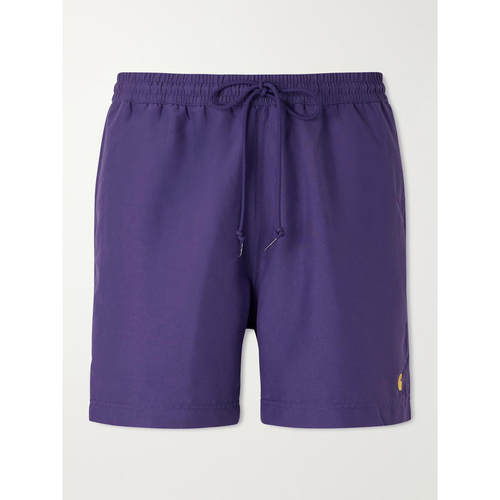 Carhartt WIP 卡哈特 男士 SS26 泳裤 Chase 直筒中长Logo刺绣