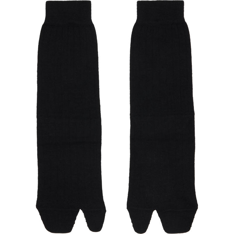 Maison Margiela马吉拉 女士 袜子 黑色 Tabi 中筒袜