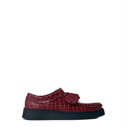 Martine Rose 女士 SS25 休闲皮鞋 X Clarks 压花系带鞋