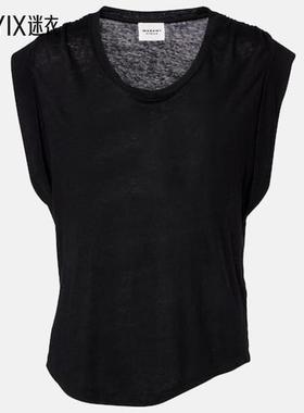 Isabel Marant Étoile 女款亚麻T恤 迷衣时尚