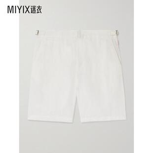 Orlebar Brown 男款 直筒亚麻短裤 新品 Norwich 迷衣时尚 秋季