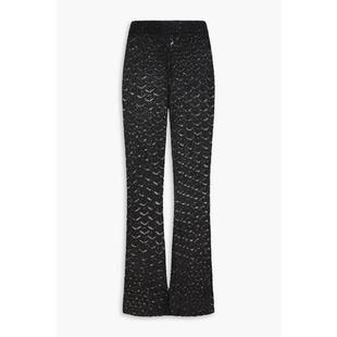 Staud 女士 长裤 Adrianna 珠片精饰钩花阔腿裤