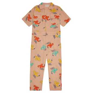 Choses 童装 女童 印花棉质工装 连身裤 Bobo