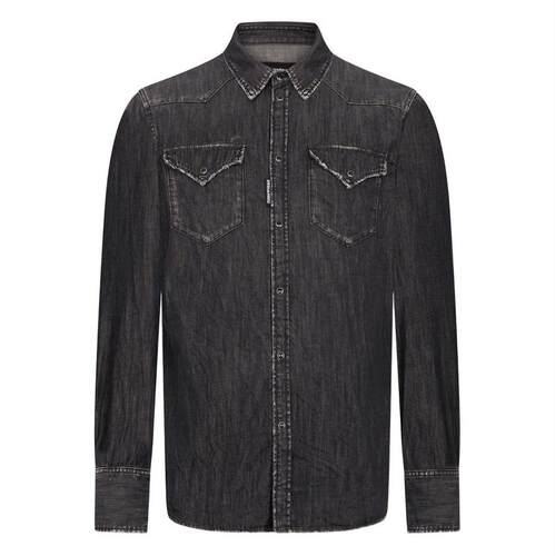 DSquared2 D二次方 男士 SS26 衬衫 Dsquared2 长袖牛仔