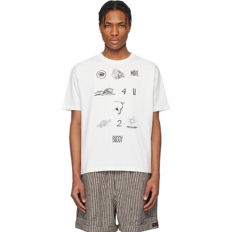 Bode 男士 T恤 灰白色 Rebus T 恤