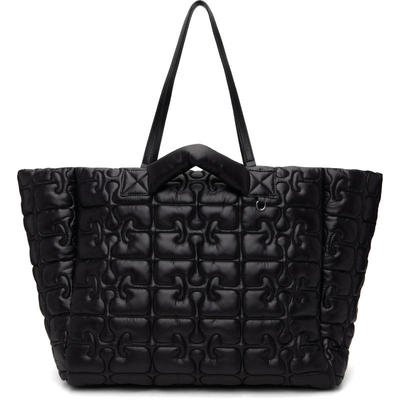 Ganni 甘尼 女士 托特包 黑色 Quilted Re-Tech XXL