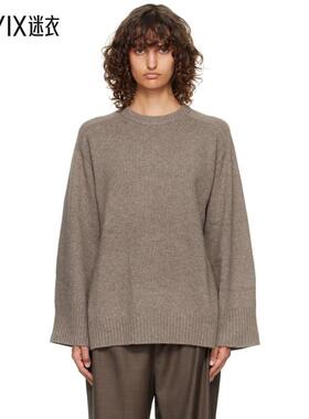 Loulou de Saison 女款灰褐色 Safi LDS Cashmere Blend 毛衣 迷