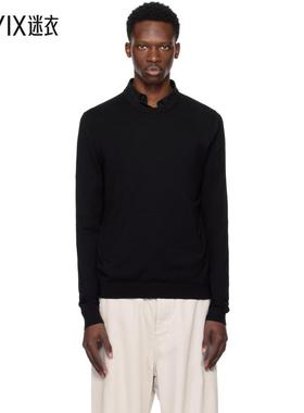 Hugo雨果博斯 男款黑色 Regular Fit Crewneck Soft Yarns 针织衫