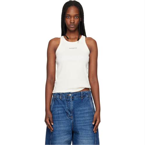 Maison Kitsuné 女士 背心 米色 Paris Ribbed