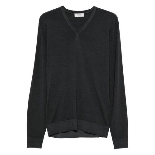 Ferrante 男士 FW25 上衣 V领真丝/羊毛毛线衫