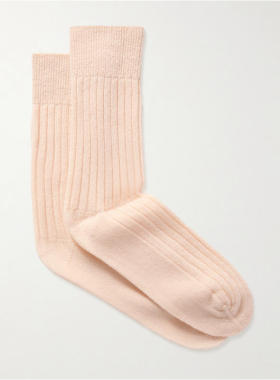 The Elder Statesman 女士 SS26 袜子 罗纹羊绒