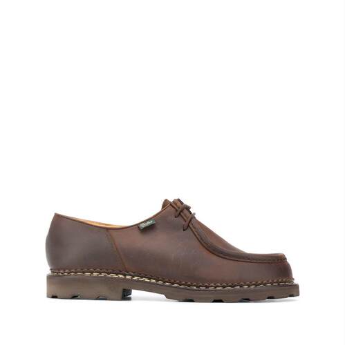 Paraboot 柏哈步 男士 FW26 休闲皮鞋 棕色平底鞋