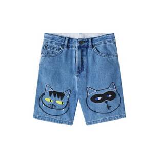 Stella Mccartney 斯特拉·麦卡特尼 男童 牛仔短裤 印花童装