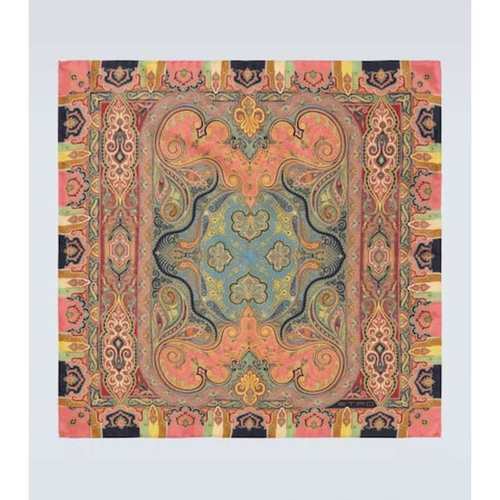 Etro 男士 领带/领结 印花真丝围巾