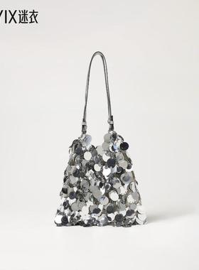 Rabanne女士 Sparkles 圆片单肩包 迷衣时尚【礼物】