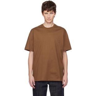 T恤 男士 棕色 Flower Logo Wooyoungmi Back 吴阳米