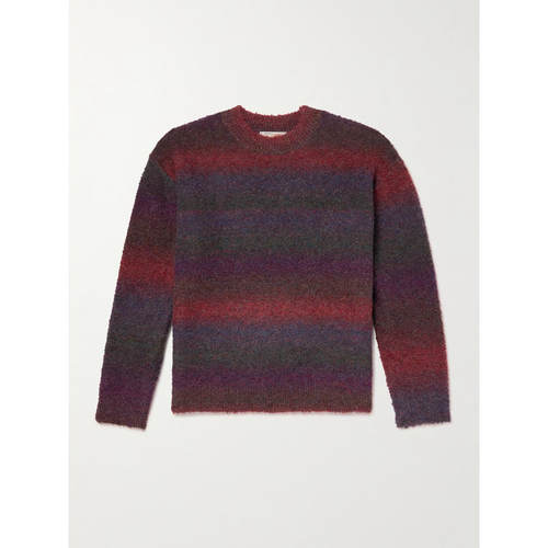 FrizmWORKS 男士 秋冬 毛衣 条纹毛圈毛衣