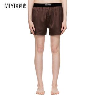 Silk 迷 福特 短裤 Boxer Satin Stretch 棕色 女款 Ford汤姆 Tom