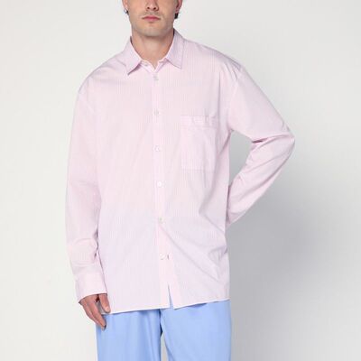 Tekla Fabrics 男士 SS25 衬衫 粉色条纹睡衣