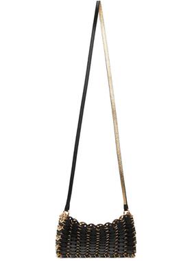 Rabanne 女士 单肩包 黑色  金色 1969 Nano Flip 双面