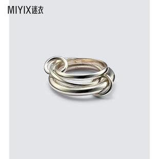 Spinelli Kilcollin 男款喇叭花纯银戒指 迷衣时尚