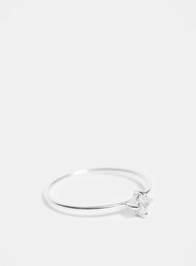 Kingsley Ryan 女士 戒指 gem 套装方形纯银戒指