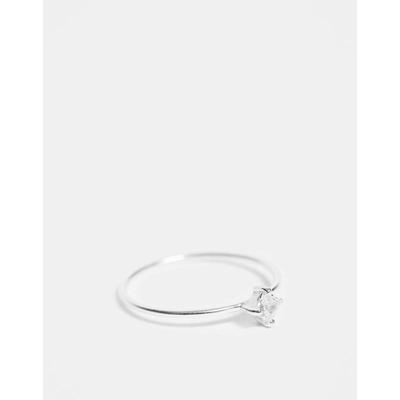 Kingsley Ryan 女士 戒指 gem 套装方形纯银戒指