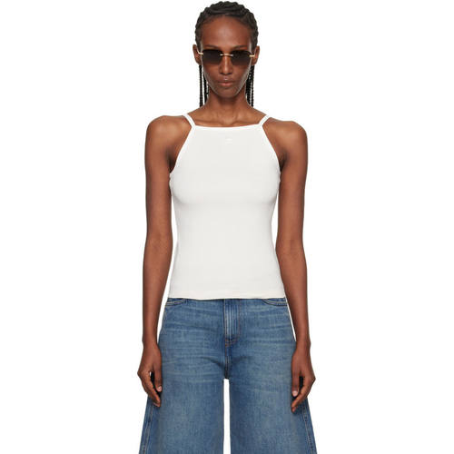 Courrèges 古未界 女士 背心 灰白色 Contrast 吊带