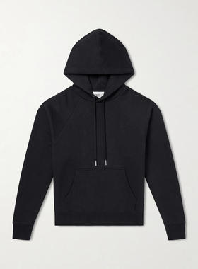 Ami Paris 男士 SS26 卫衣 徽标压花棉针织连帽衫