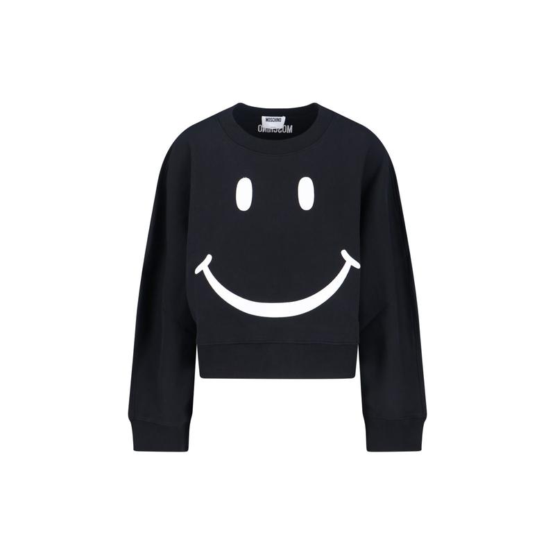 Moschino 女士 FW25 毛衣 黑色毛线衫