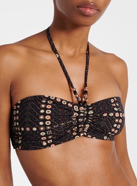 Isabel Marant Étoile 女款Salmage 印花挂脖比基尼上装 迷衣时尚