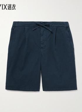 Frescobol Carioca 男款Sergio Lyocell, 直筒亚麻棉混纺短裤 迷