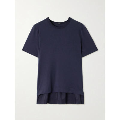 Joseph 约瑟夫 女士 T恤 褶裥棉质真丝混纺针织褶皱真丝电力纺