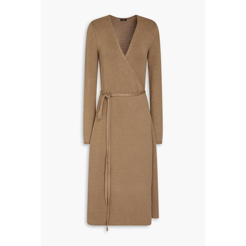 Joseph 女士 中长连衣裙 亚麻混纺中长缠绕式连衣裙