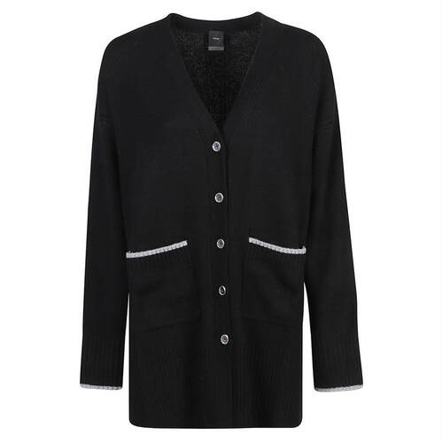 Pinko 品高 女士 FW25 开衫 Pinko V 领纽扣