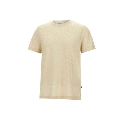 Hugo Boss 男士 SS25 T恤 Boss 字母提花圓領 T 卹