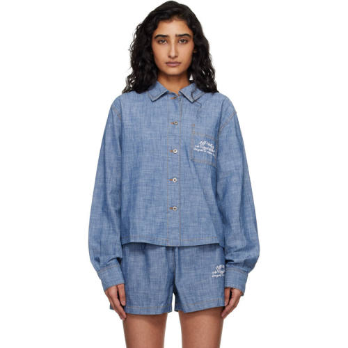Off-White 女士 衬衫 蓝色 Chambray Pajama