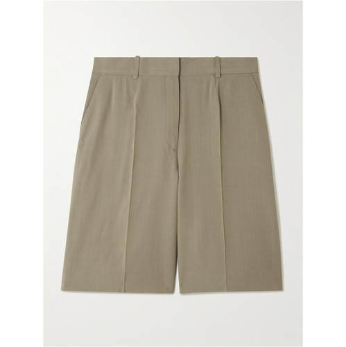 Totême 女士 SS26 短裤 de poudre 粒纹