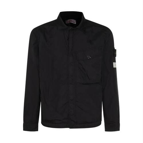 Stone Island 石头岛 男士 夹克 Stone Island 指南针贴片拉链