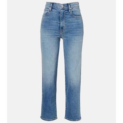 SLVRLAKE 女士 牛仔长裤 London 短款直筒牛仔裤