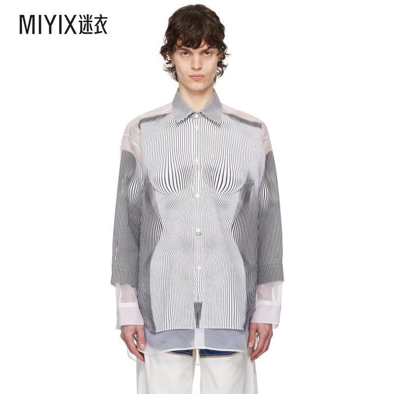 Jean Paul Gaultier 女款白色 & 黑色 The Petit Grand Pinstripe