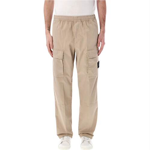 Stone Island 石头岛 男士 SS26 长裤 Island 石头色工装慢跑