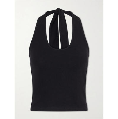 Matteau 女士 FW26 背心 Tie-detailed 棉针织挂脖