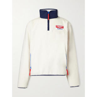 Cherry Los Angeles 男士 外套 Logo-Appliquéd 抓绒半拉链卫衣